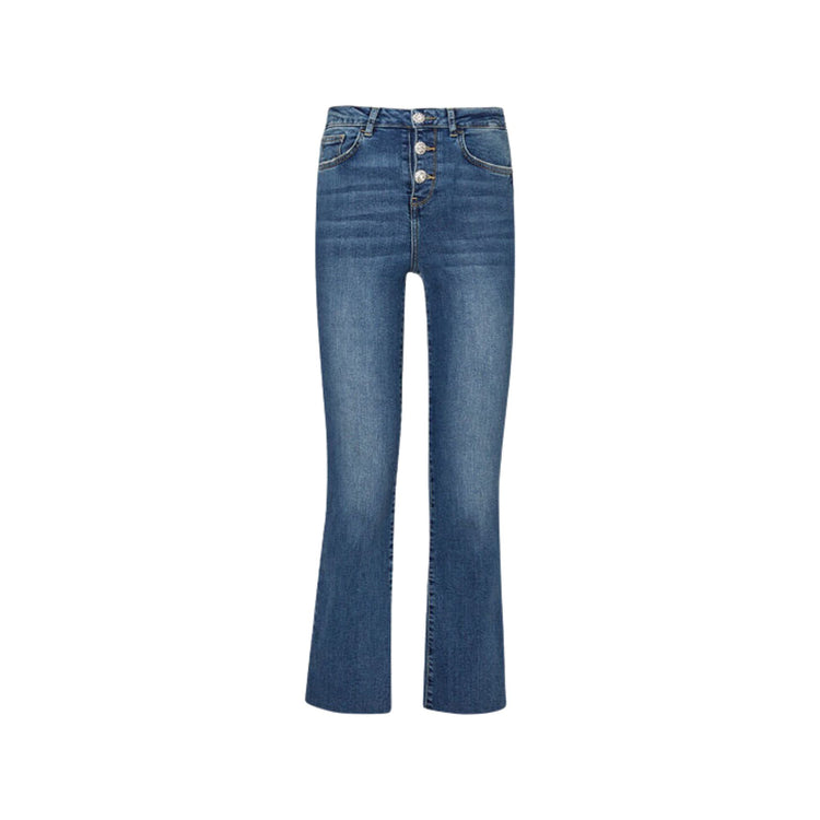 Women's cropped high waist Bottom Up jeans