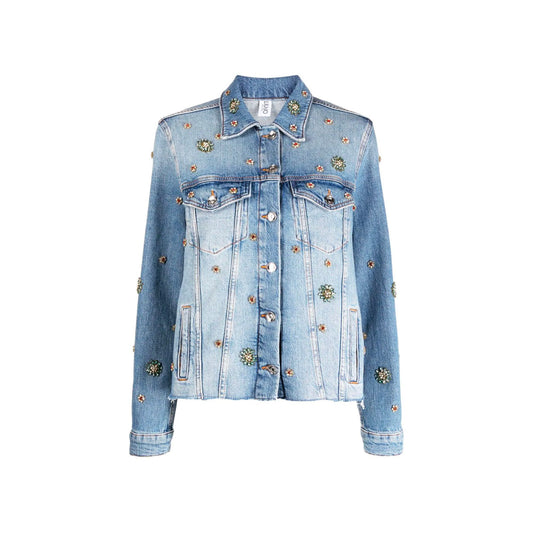 Giacca Donna Jeans con clip all-over