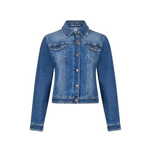Giacca Donna in denim di cotone stretch