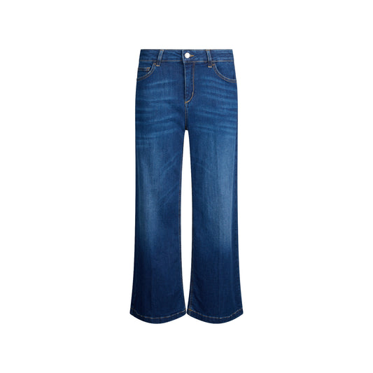 Jeans Donna cropped in blu scuro