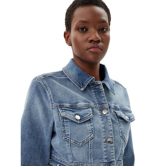 Jeans Liu Jo Giacca Jeans Con Applicazioni Giacchetto Jeans