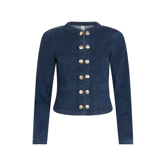 Giacca di Jeans Donna con catena gioiello