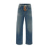 Jeans Donna con chiusura con bottone logato silver e zip