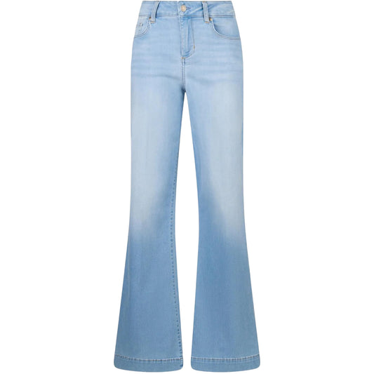 Jeans flare Donna con logo in metallo sul retro