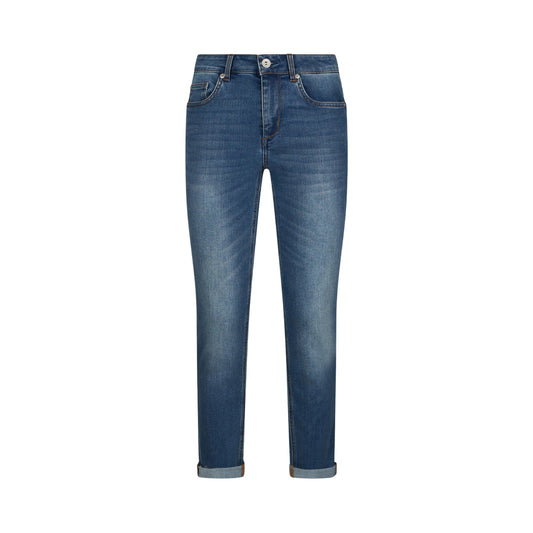 Jeans skinny con risvolto da donna