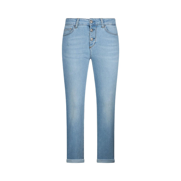 Jeans skinny Donna con risvolto in denim chiaro
