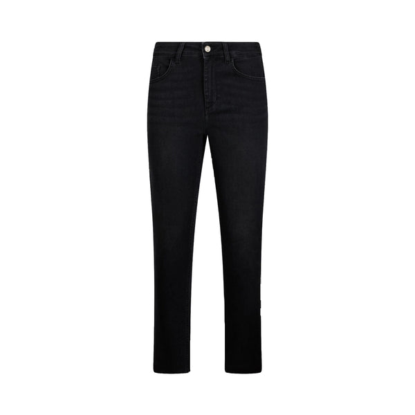 Jeans skinny Donna a vita alta in denim nero