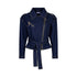 Giubbino Donna in denim con cintura