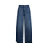 Jeans Donna a gamba larga con strass