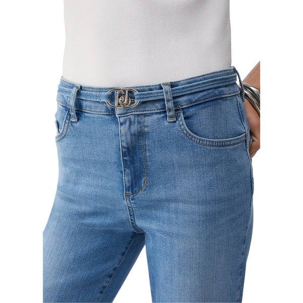 Jeans elasticizzati Donna con cintura sur ton dettaglio