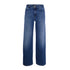Jeans flare blu medio con cintura con fibbia