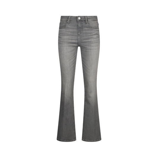 Jeans Donna a vita alta e gamba svasata Grigio