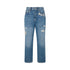 Jeans Donna con ricami floreali