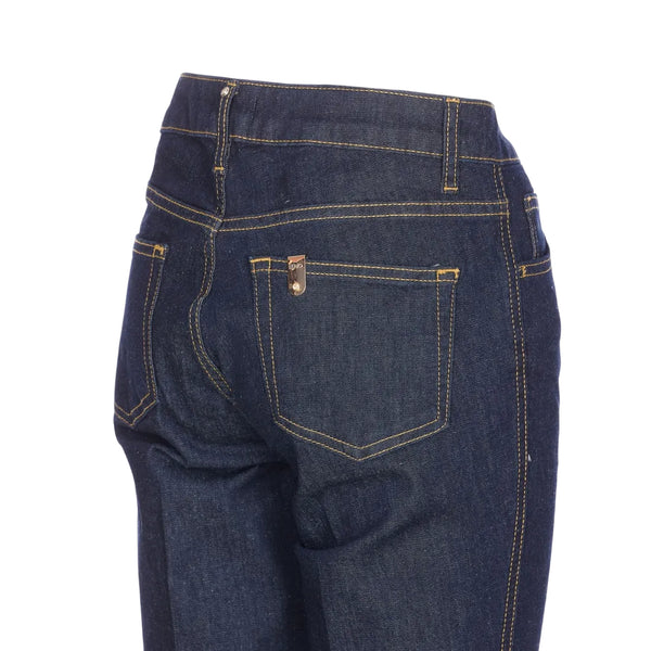 Jeans straight-leg in denim blu