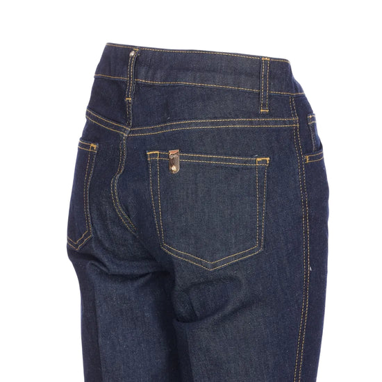 Jeans straight-leg in denim blu