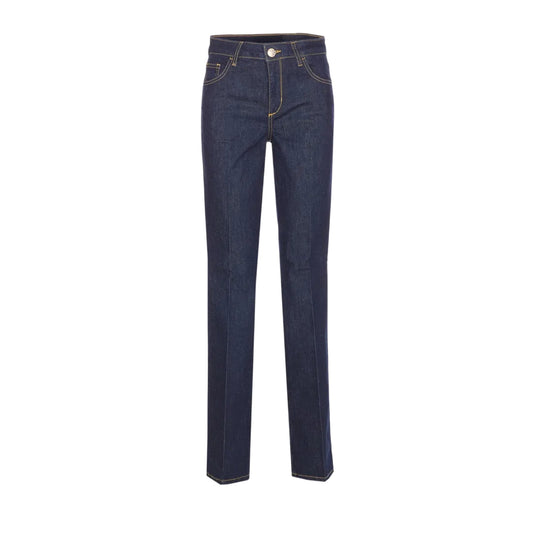 Jeans straight-leg in denim blu