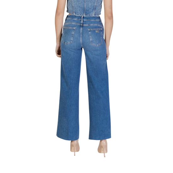 Jeans a gamba dritta blu