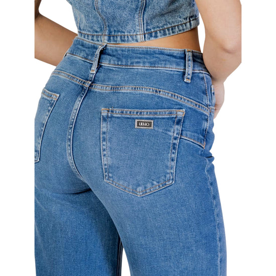 Jeans a gamba dritta blu