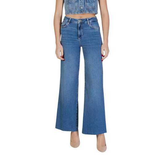 Jeans a gamba dritta blu