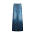 Gonna lunga Donna con stampa denim digital