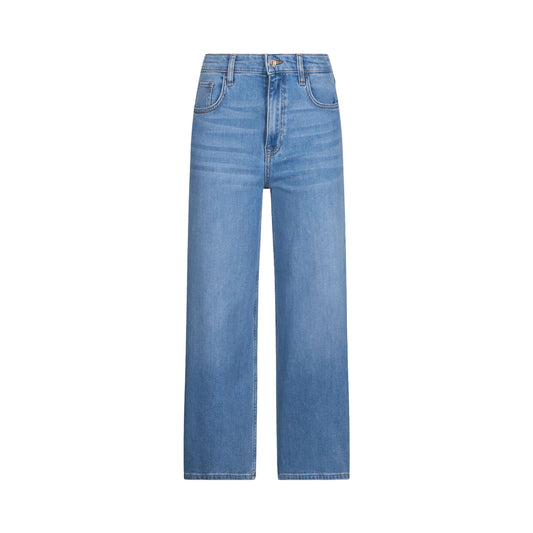 Jeans Donna flare cropped denim chiaro