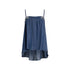 Mini abito in denim con ricami gioiello