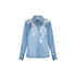 Camicia Donna con stampa digitale effetto denim