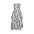 Abito Donna a balze con fantasia floreale