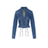 Camicia Donna in denim con stringhe