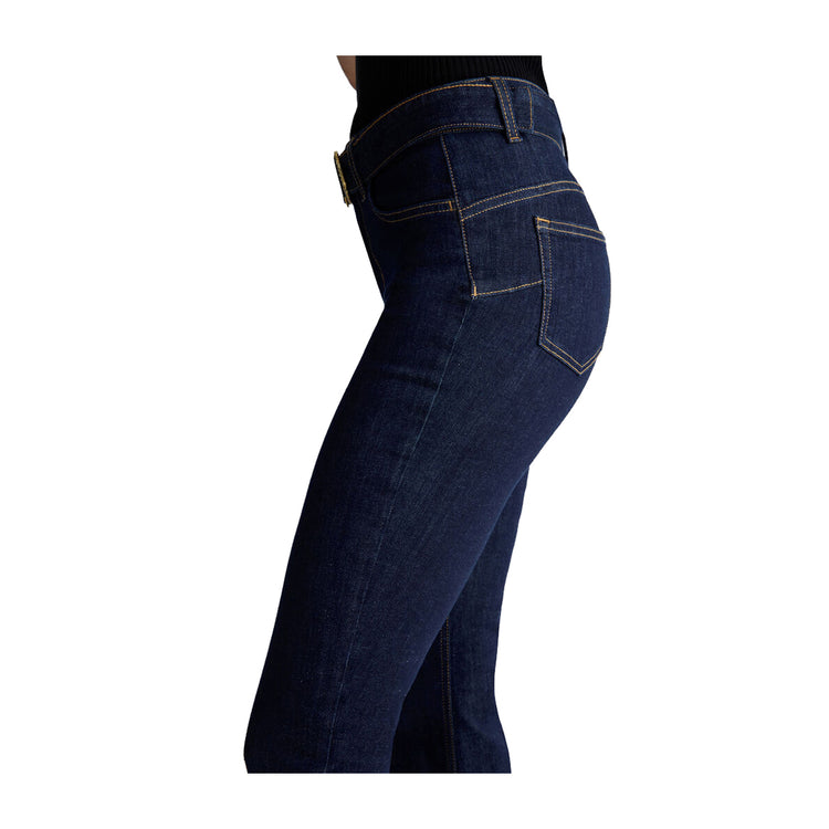 Jeans Donna con cintura sur ton