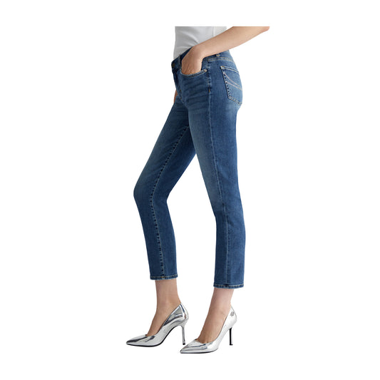 Jeans Donna Slim Stretch modella laterale