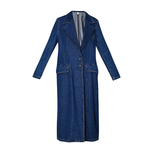 Cappotto lungo Donna in Denim