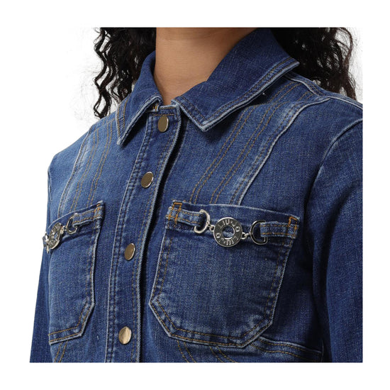 dettaglio Giacca Donna in Denim corta