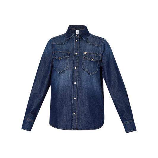 Women's Shirt with Pockets with Flap and Buttons