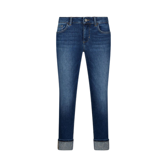 Jeans Skinny Donna con risvolto 