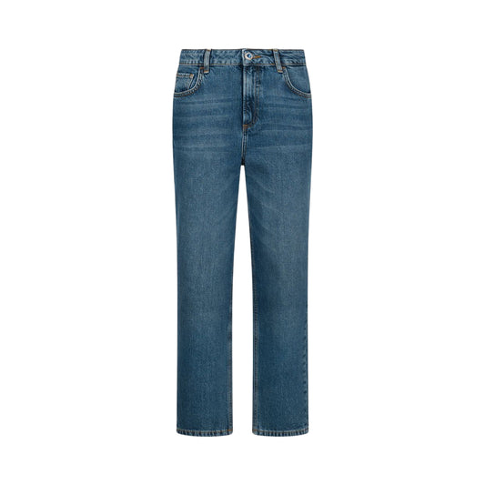 Jeans da Donna straight a vita alta Blu
