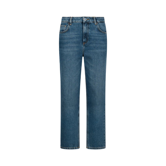 Jeans da Donna straight a vita alta Blu