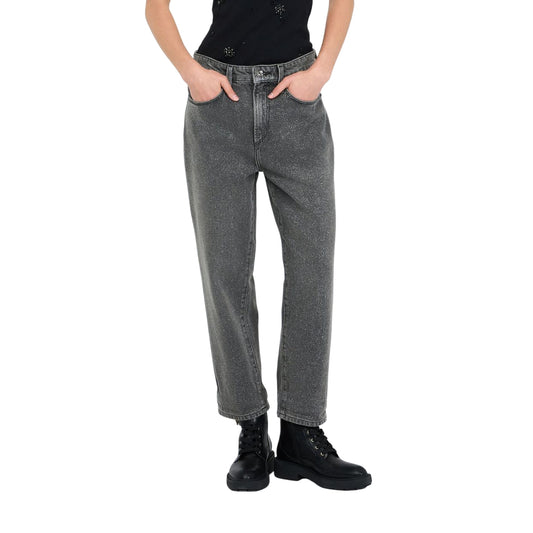 Acquista subito il Jeans da Donna, realizzato in denim di cotone,  modello a cinque tasche, gamba dritta, e modello glitter firmato LiuJo su Martini 900: vieni a scoprire tutta la collezione sul nostro sito 