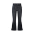 Jeans Donna flare cropped con strass Nero