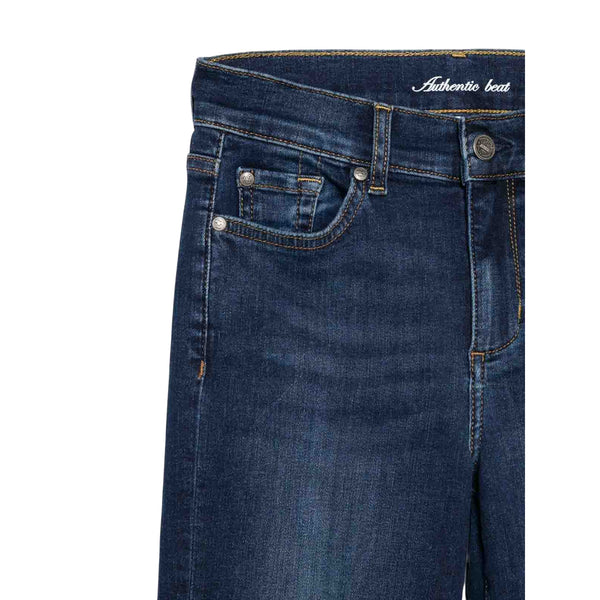Jeans Donna con gamba a zampa Blu scuro dettaglio