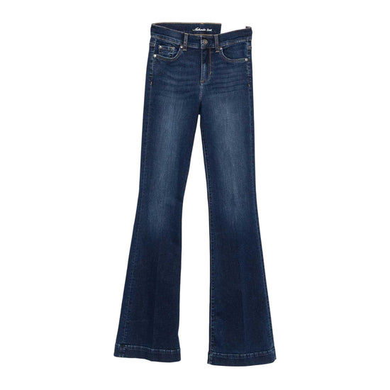 Jeans Donna con gamba a zampa Blu scuro
