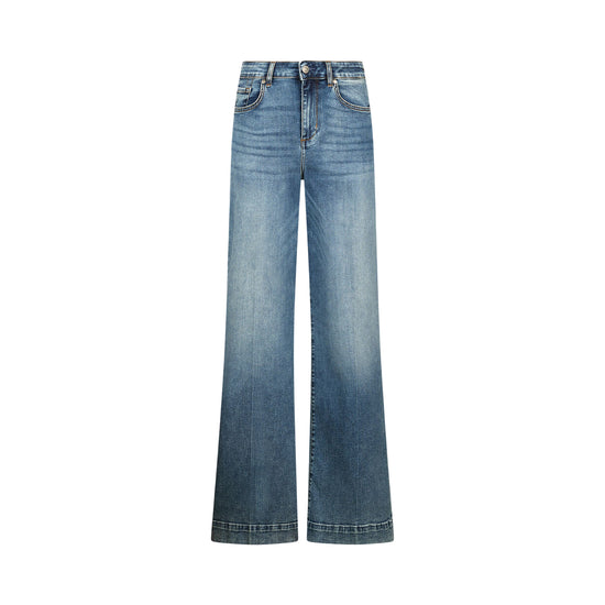 Jeans Flare Donna con lavaggio used