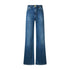 Jeans Donna flare cropped con cintura