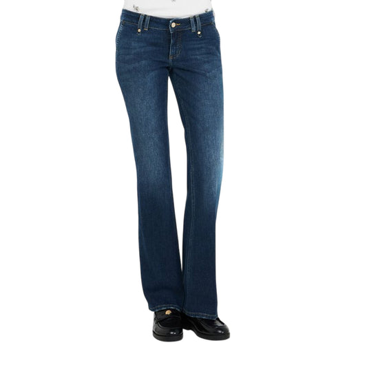 Jeans Donna bootcut a vita bassa modella frontale