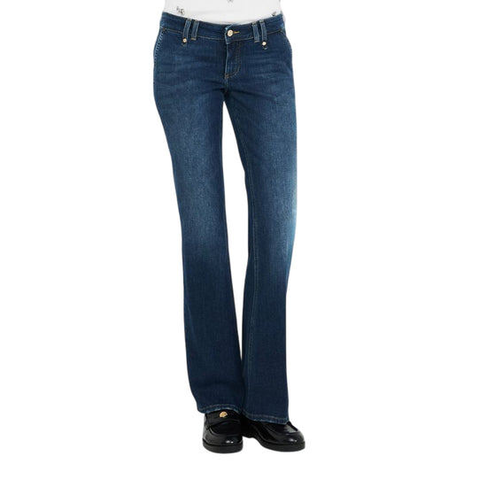 Jeans Donna bootcut a vita bassa modella frontale