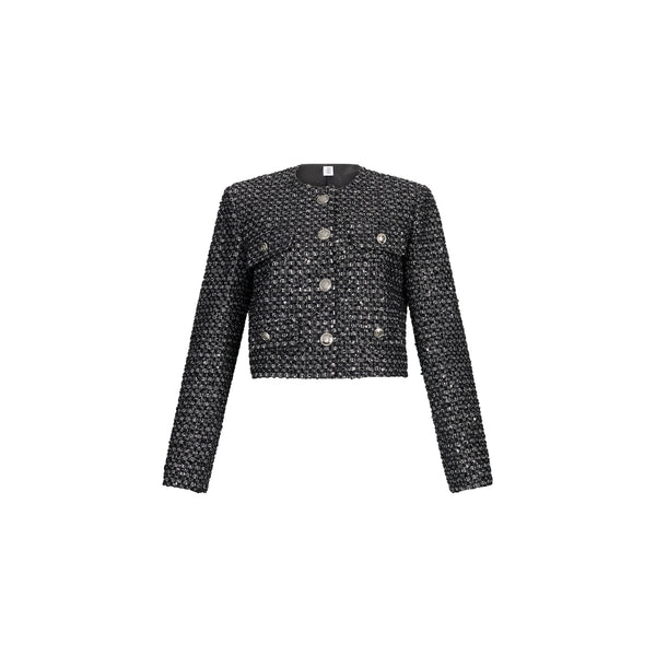 Acquista subito la Giacca Donna, con scollo rotondo, paillettes applicate e logo in metallo, firmata Liu Jo su Martini 900: vieni a scoprire tutta la collezione sul nostro sito 