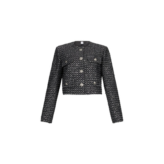 Acquista subito la Giacca Donna, con scollo rotondo, paillettes applicate e logo in metallo, firmata Liu Jo su Martini 900: vieni a scoprire tutta la collezione sul nostro sito 