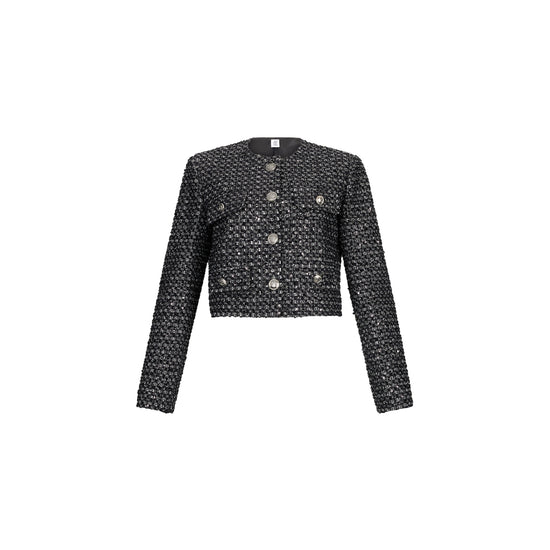 Acquista subito la Giacca Donna, con scollo rotondo, paillettes applicate e logo in metallo, firmata Liu Jo su Martini 900: vieni a scoprire tutta la collezione sul nostro sito 