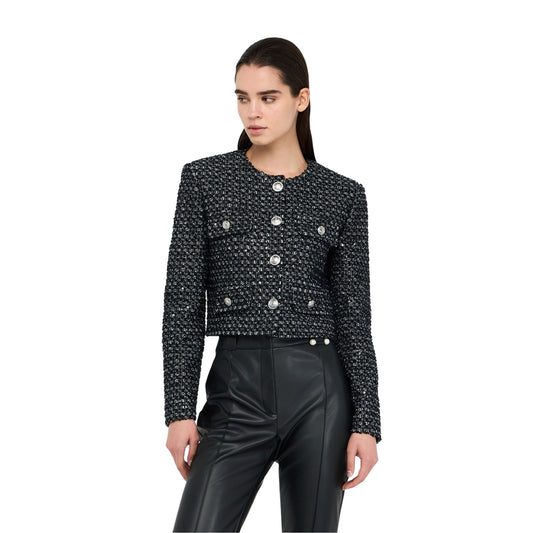 Acquista subito la Giacca Donna, con scollo rotondo, paillettes applicate e logo in metallo, firmata Liu Jo su Martini 900: vieni a scoprire tutta la collezione sul nostro sito 