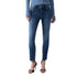 Jeans Donna con vita regolare e taglio vivo sul fondo